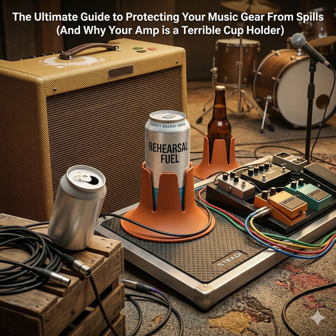 The Ultimate Guide to Protecting Your Music Gear From Spills (And Why Your Amp is a Terrible Cup Holder)