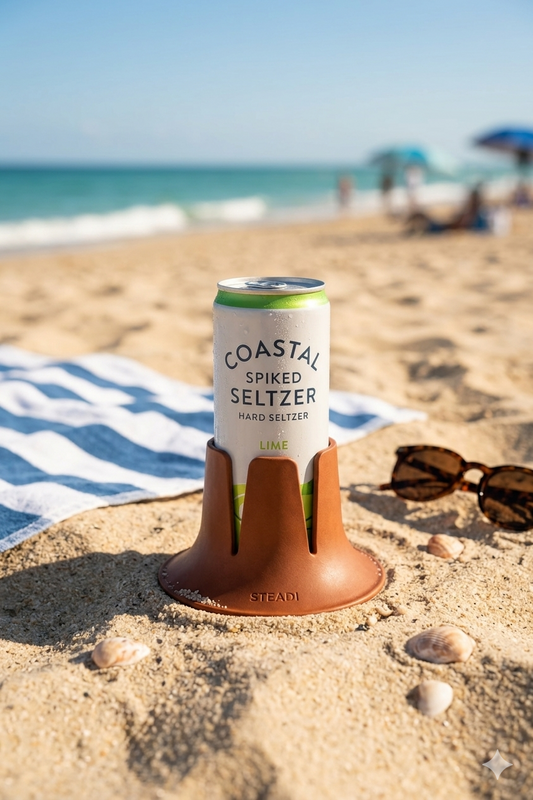 Sandy Seltzers No More: The Beach Hack You Need to Keep Your Hard Seltzer Upright and Sand-Free