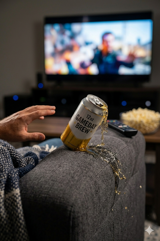 Couch Potato Essentials: The Best Way to Balance a Soda on the Armrest